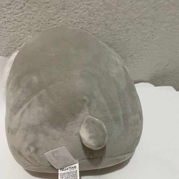 Squishmallows Blake the Bunny Rabbit 8” Plush Gray 2019 w/ Squeaker Easter - Picture 3 of 6